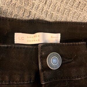 LC Lauren Conrad Black Corduroy Pants